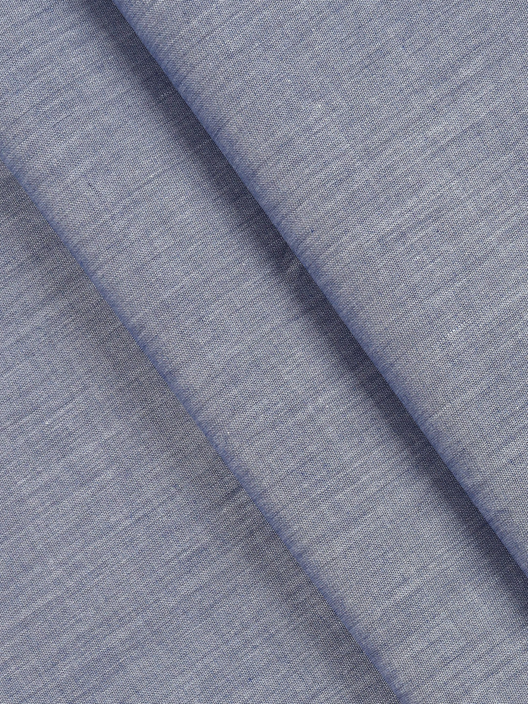 Men 100% Cotton Plain Shirt Fabric Dark Blue Iconic