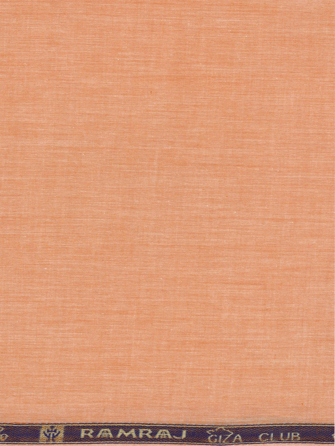 Men 100% Cotton Plain Shirt Fabric Light Orange Iconic