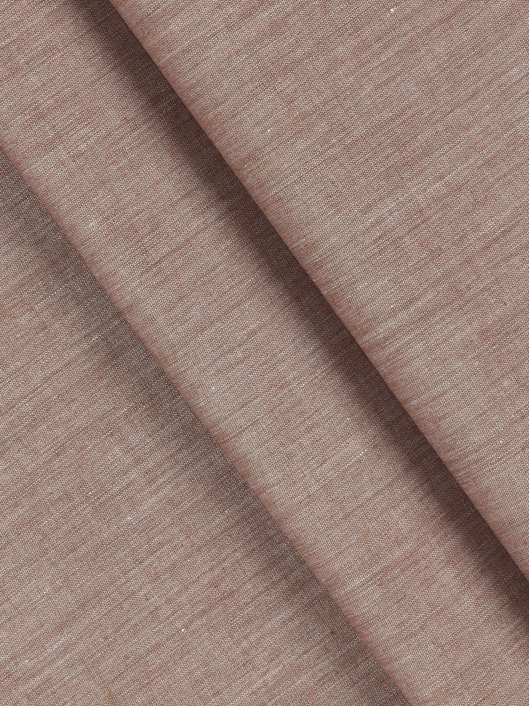 Men 100% Cotton Plain Shirt Fabric Brown Iconic