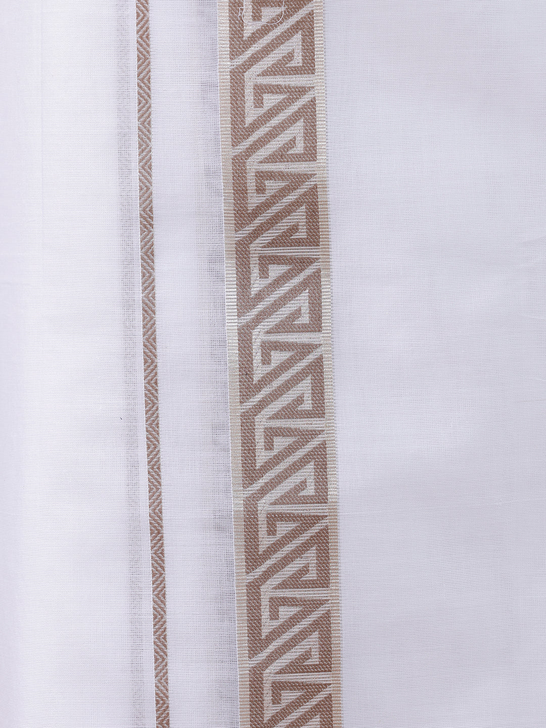 Men Premium Cotton Double Layer White Dhoti with Fancy Jari Border Luxury Club LC18