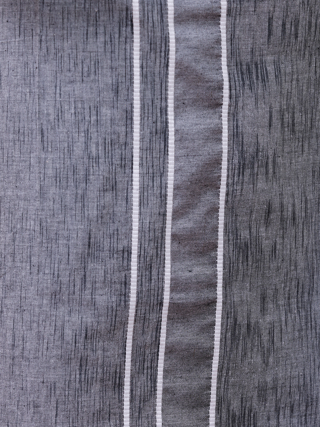 Men Cotton Blend Single Layer Grey Dhoti with Fancy Border Nitro Slub 01