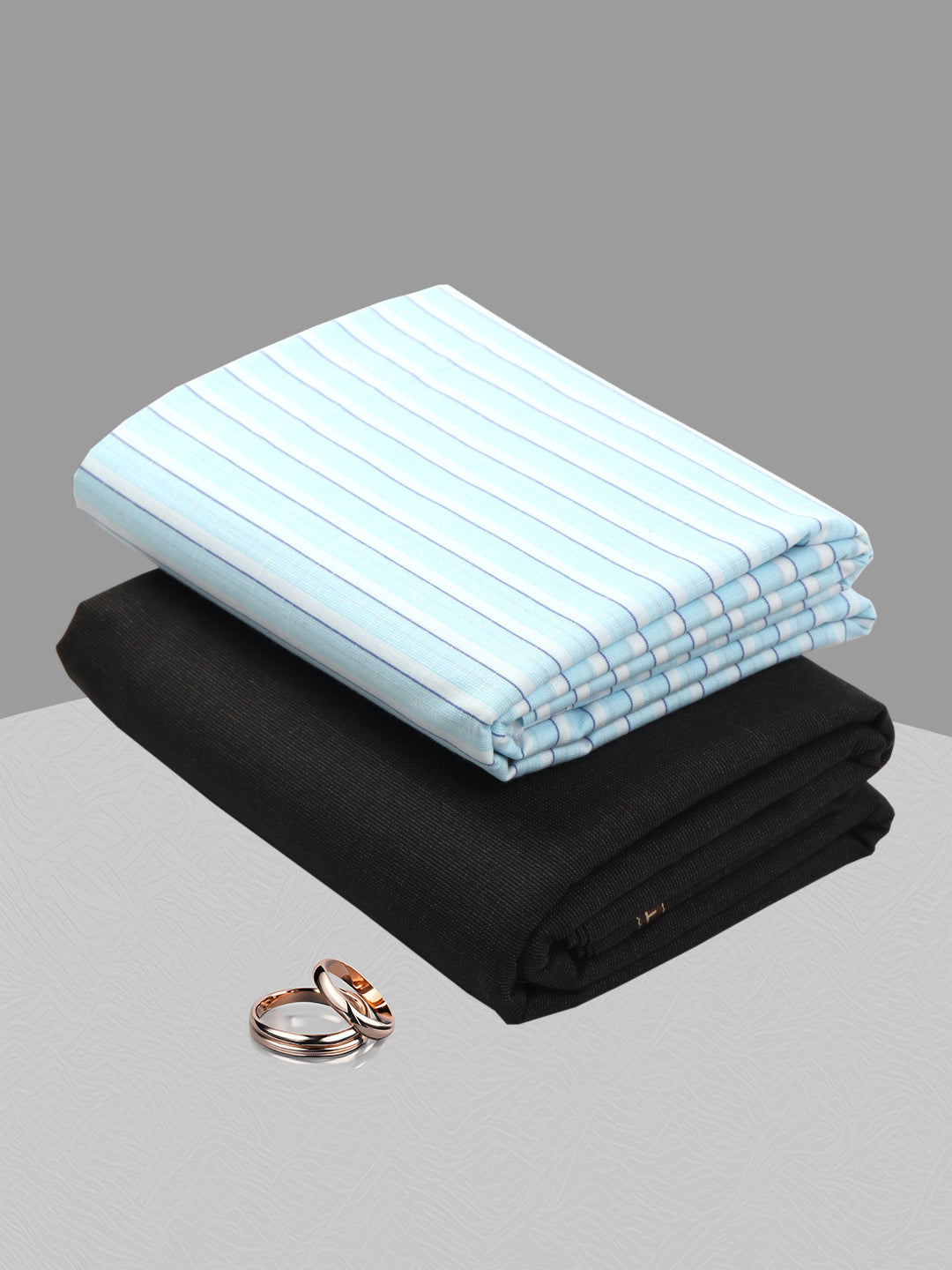 Cotton Striped Shirting & Suiting Gift Box DN164