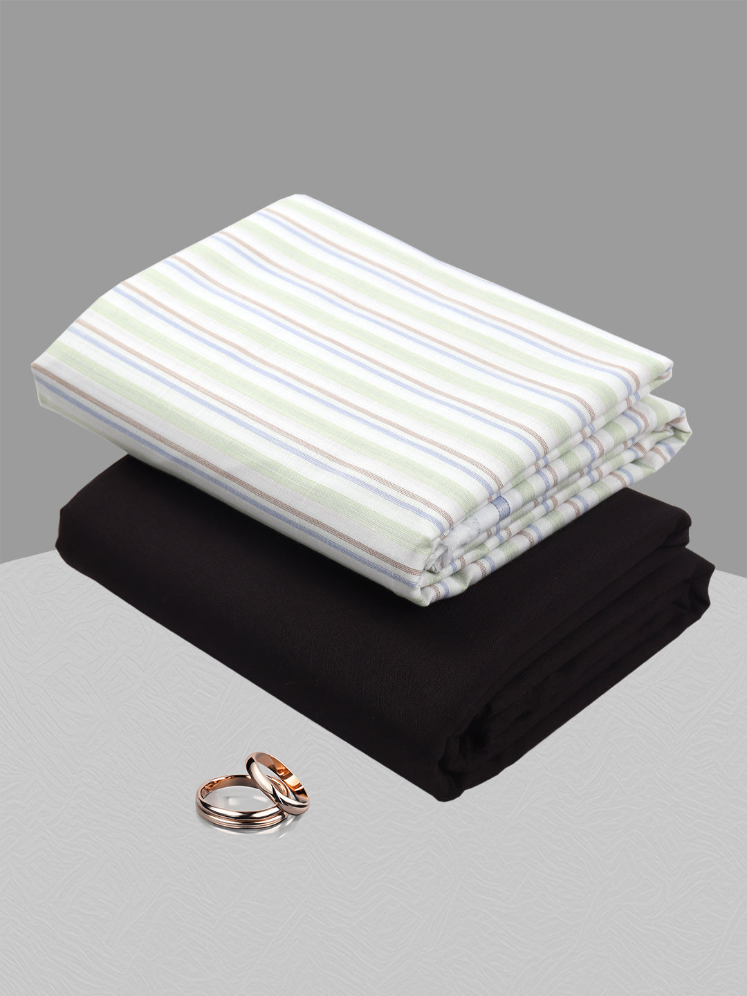 Cotton Striped Shirting & Suiting Gift Box DN165
