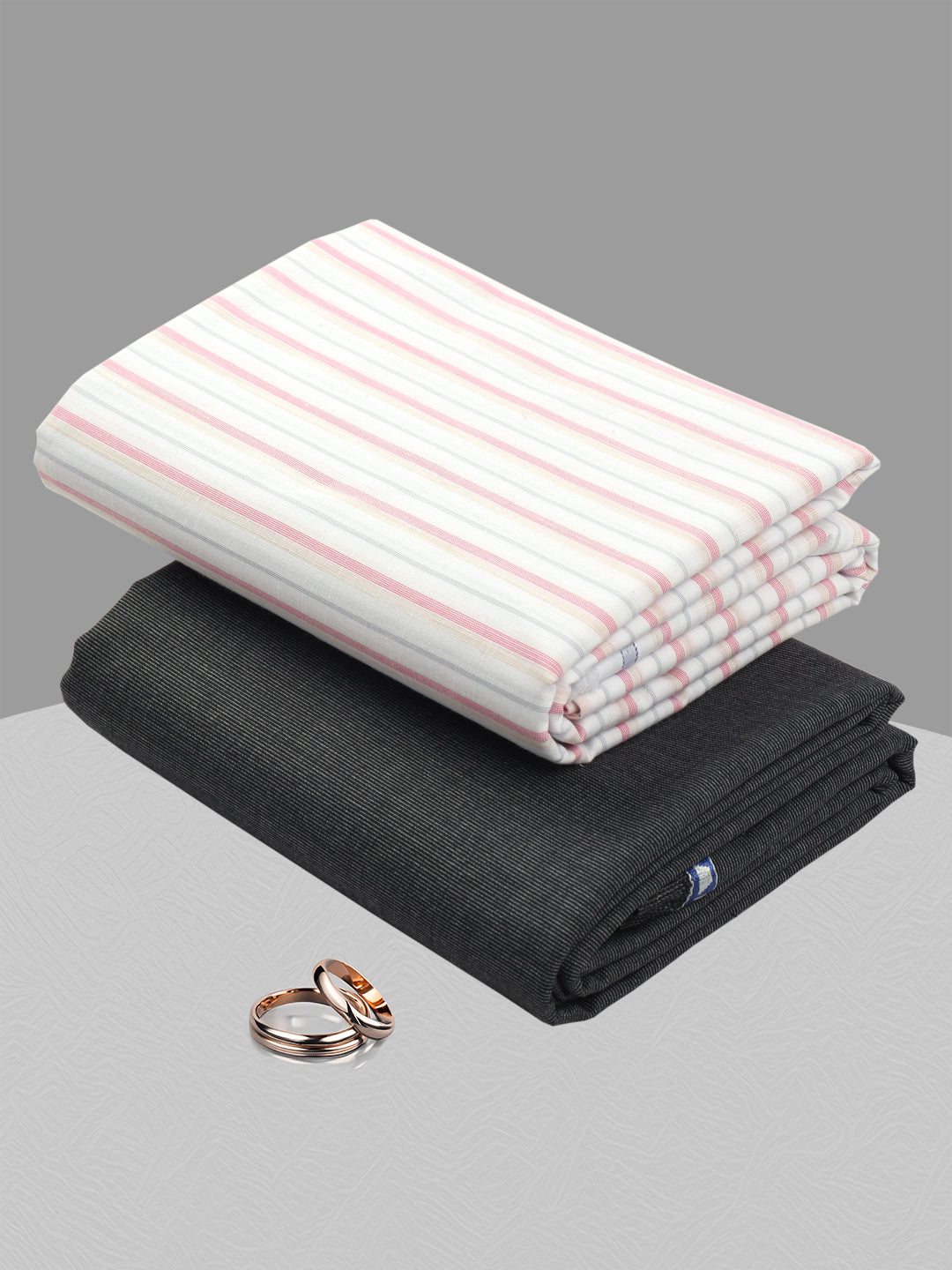 Cotton Striped Shirting & Suiting Gift Box DN163