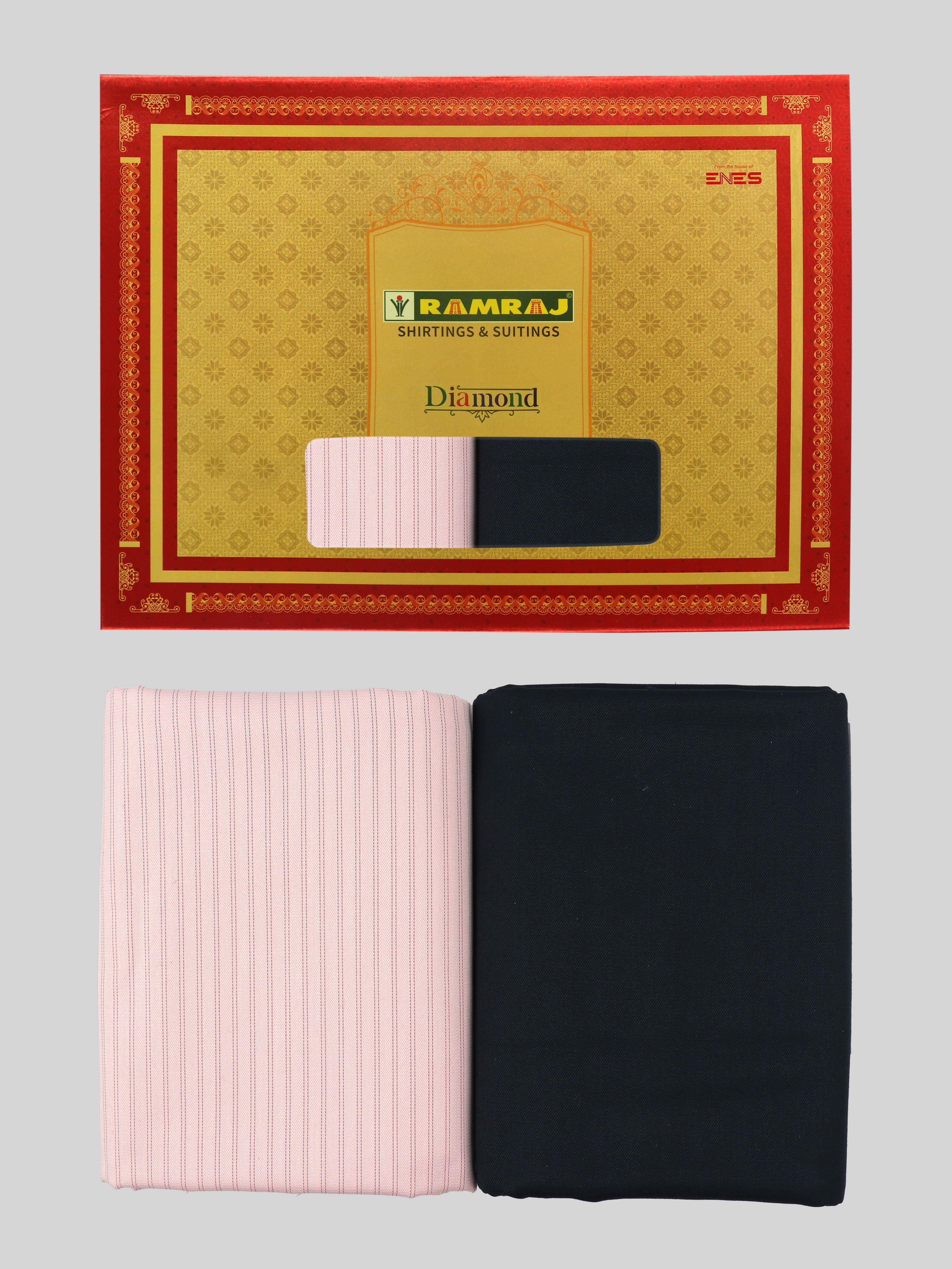 Men Cotton Striped Shirting & Suiting Gift Box DN138