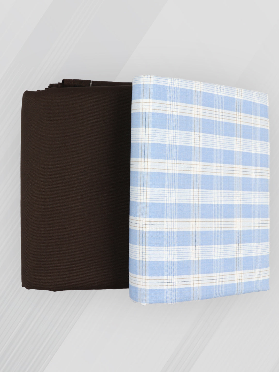 Men Cotton Checked Shirting & Suiting Gift Box DN136