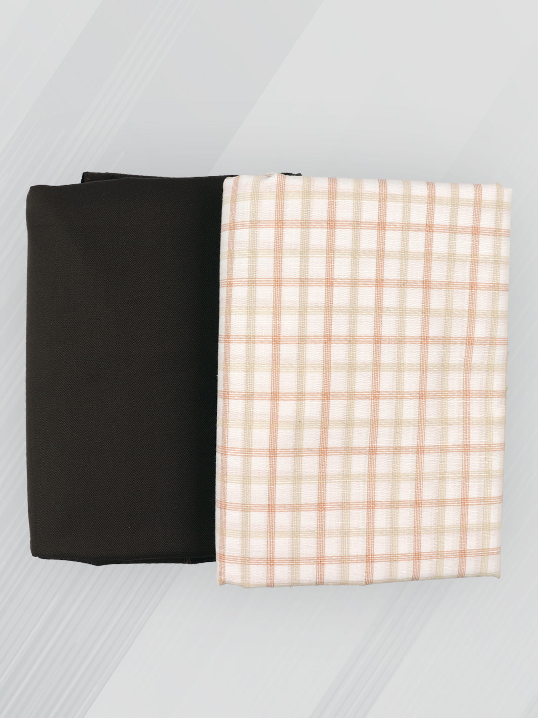 Men Cotton Checked Shirting & Suiting Gift Box DN133