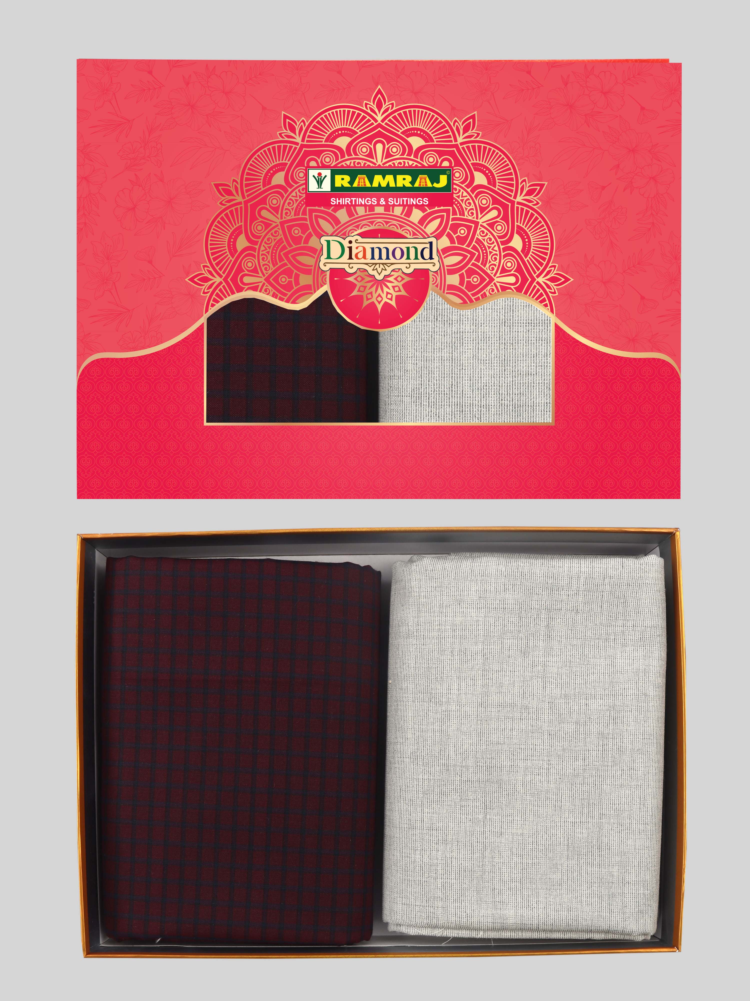 Cotton Checked Shirting & Suiting Gift Box DN151