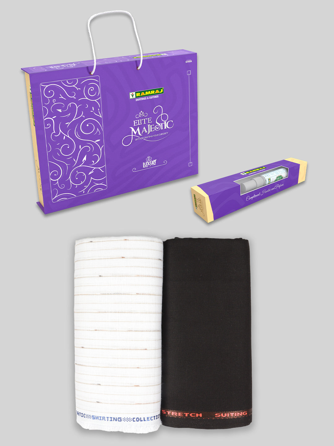 100% Cotton Striped Shirting & Suiting Gift Box EM62
