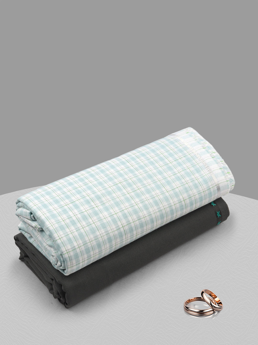 100% Cotton Checked Shirting & Suiting Gift Box EM65