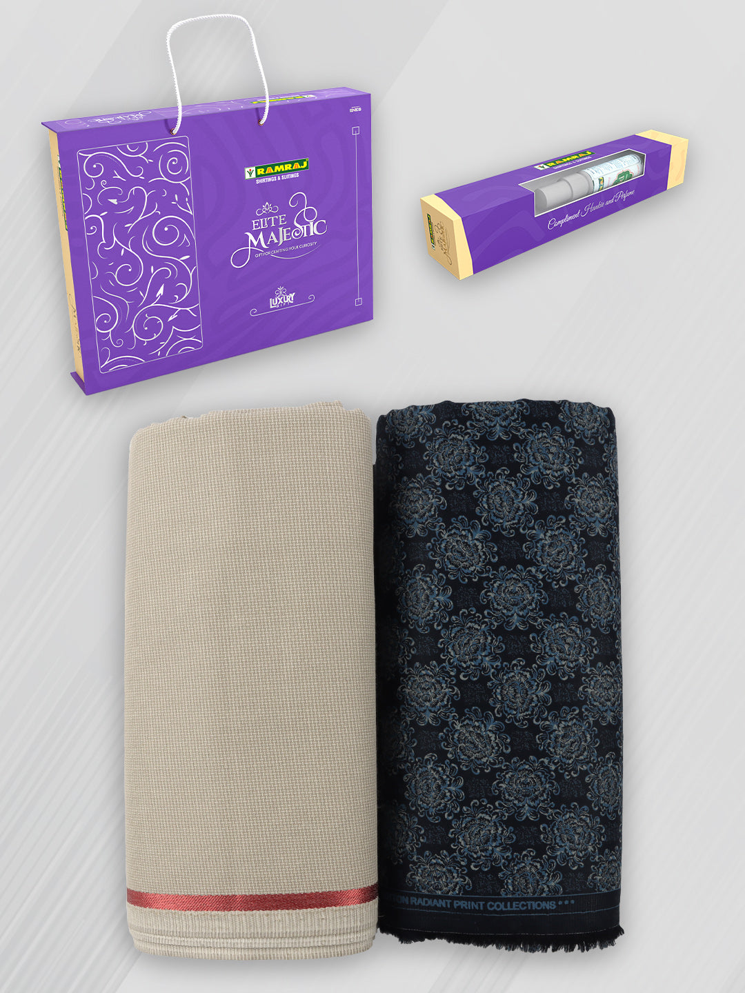 100% Cotton Printed Shirting & Suiting Gift Box EM57
