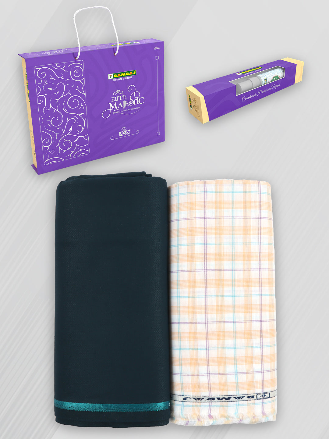 100% Cotton Checked Shirting & Suiting Gift Box EM50