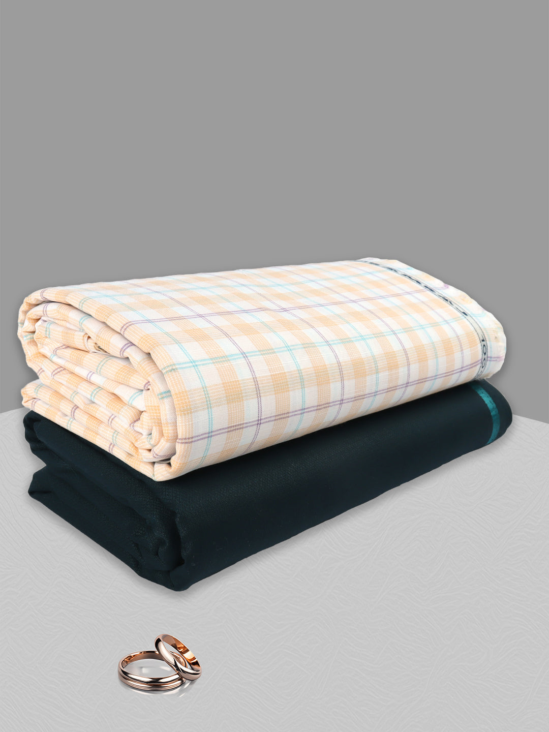 100% Cotton Checked Shirting & Suiting Gift Box EM50
