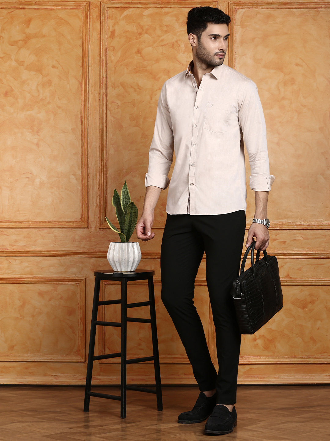 Men 100% Cotton Shirt Sandal G113