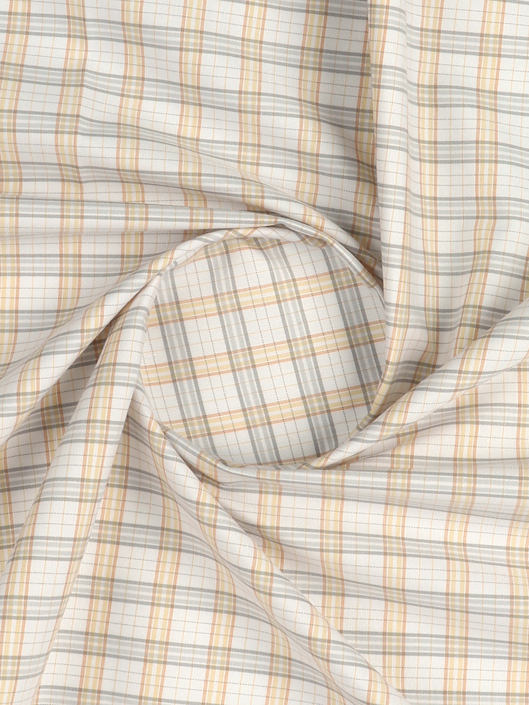 Cotton Rich Sandal with Grey Checked Shirt Fabric Elight Gold