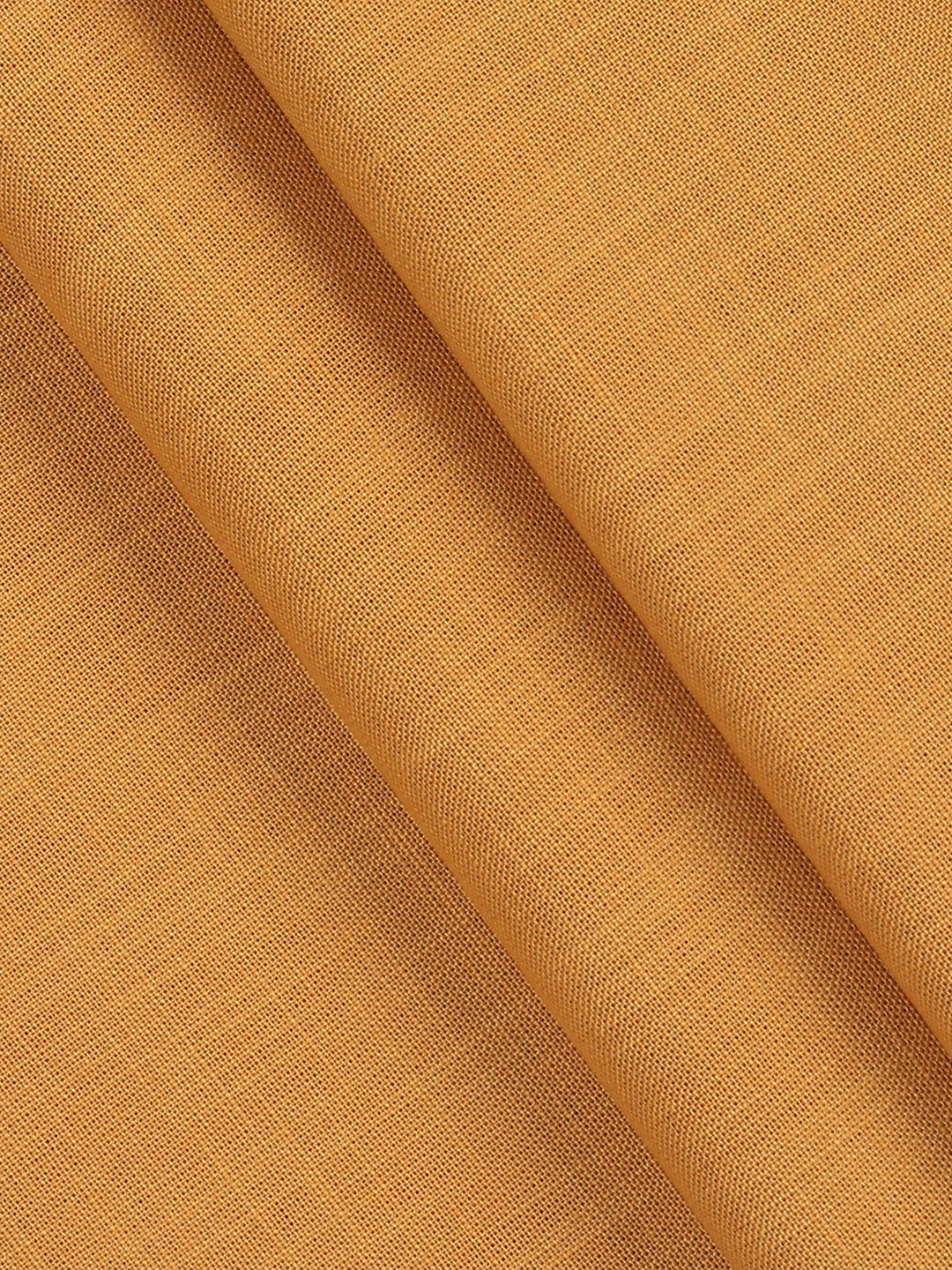 Cotton Rich Plain Shirt Fabric Mustard Hi-Tech