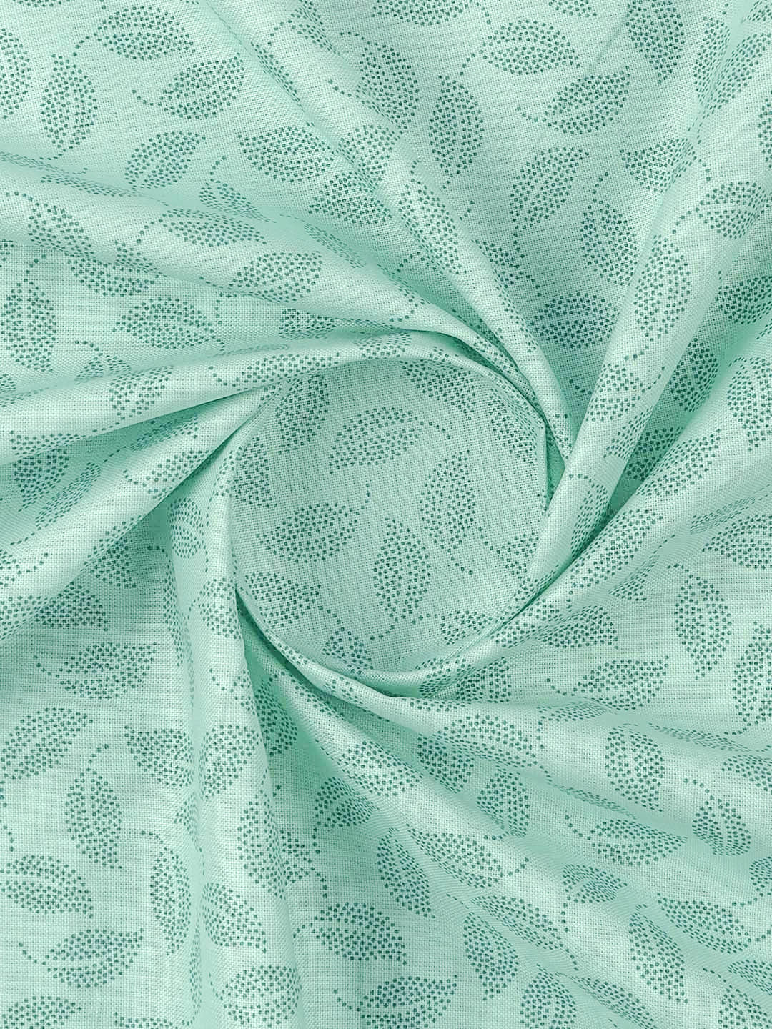 Men Cotton Printed Shirt Fabric LightGreen Alright Print