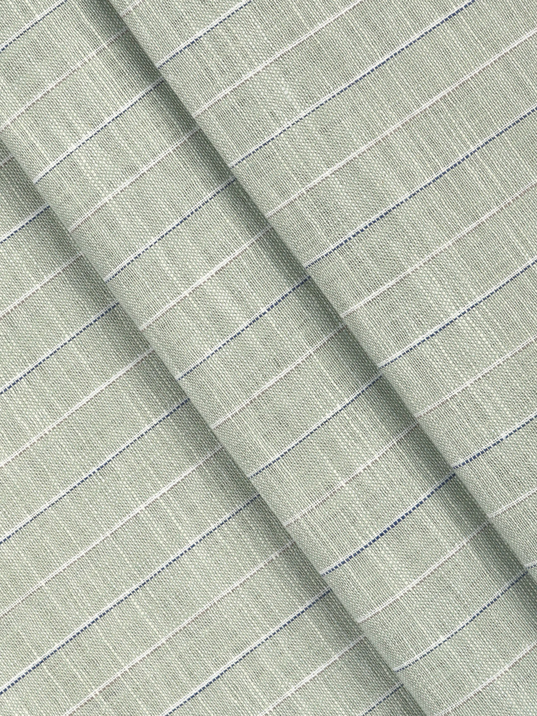 Men Cotton Rich Striped Shirt Fabric Green Infinity