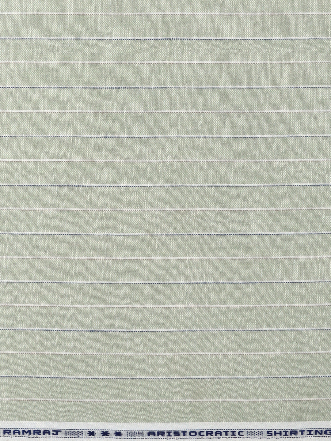 Men Cotton Rich Striped Shirt Fabric Green Infinity