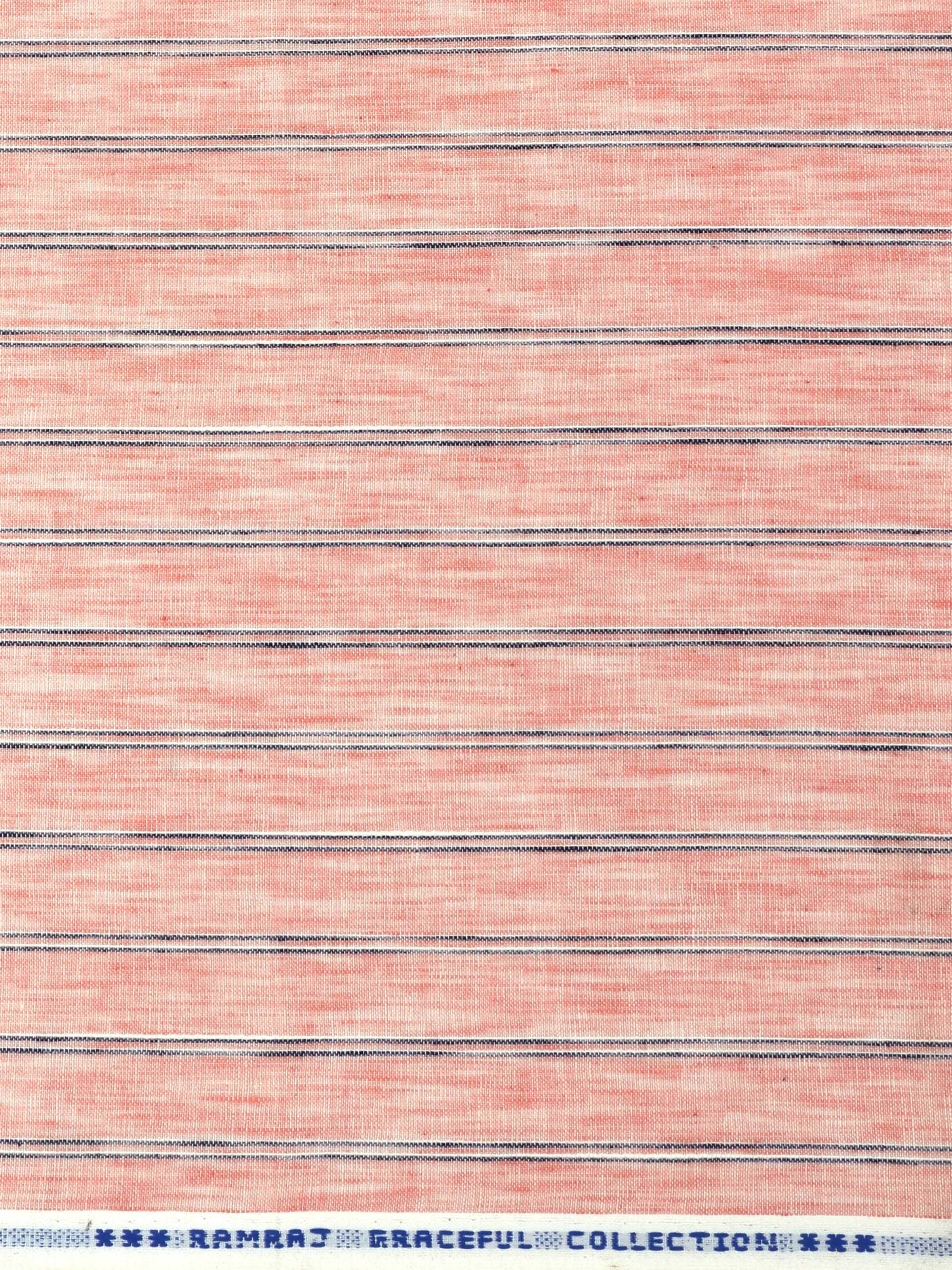 Men Cotton Rich Striped Shirt Fabric Pink Galaxy Art
