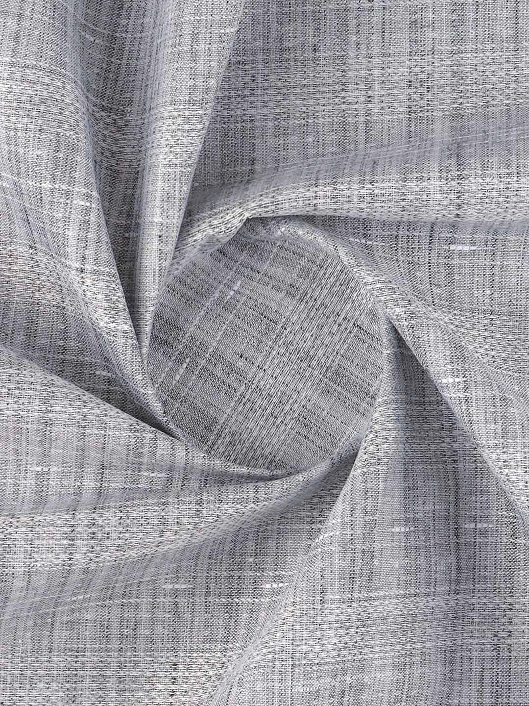 Men Cotton Rich Self Design Shirt Fabric Gery High Style