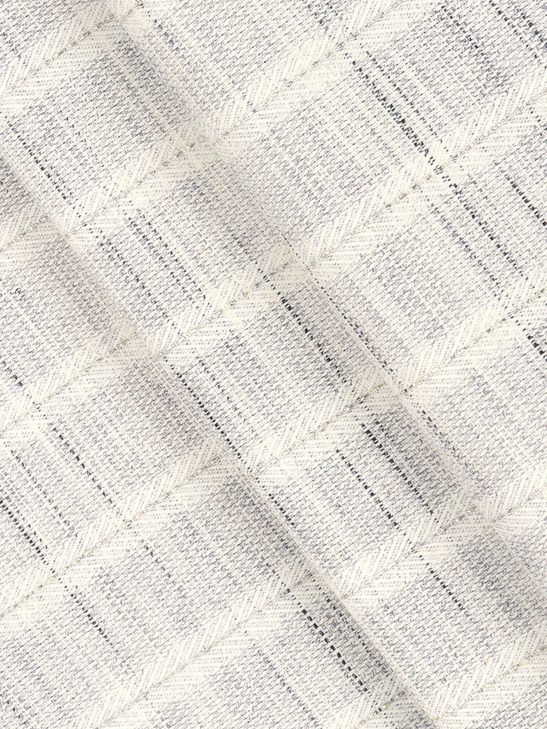 Cotton Rich Self Design Shirt Fabric Blue HI-Tech