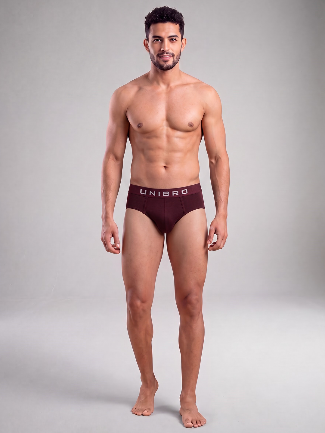 Tencel™ Micro Modal Elastane Stretch Brief Burgandy AB3