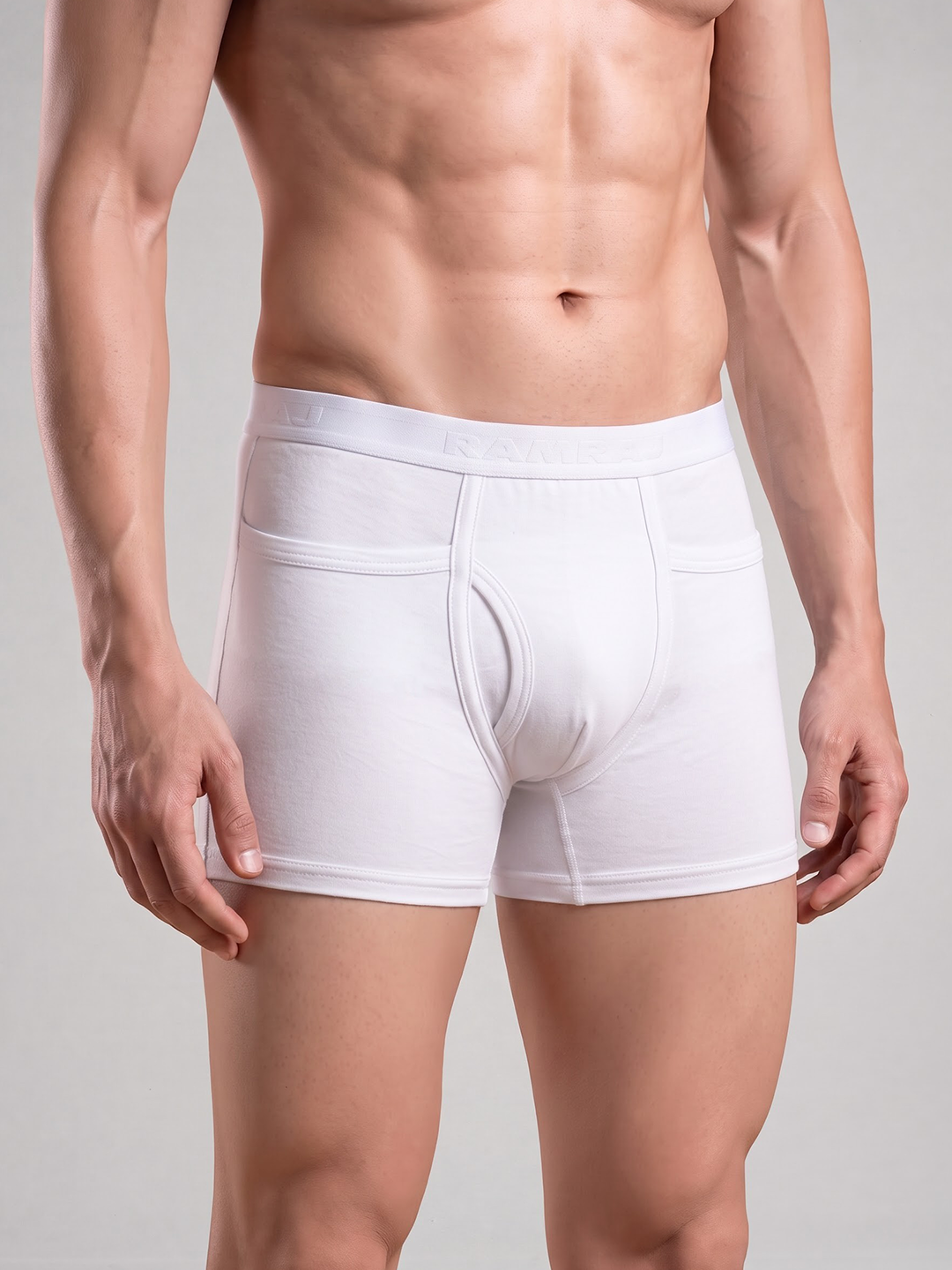 100% Combed Cotton White Pocket Trunk Target (Pack of 2)