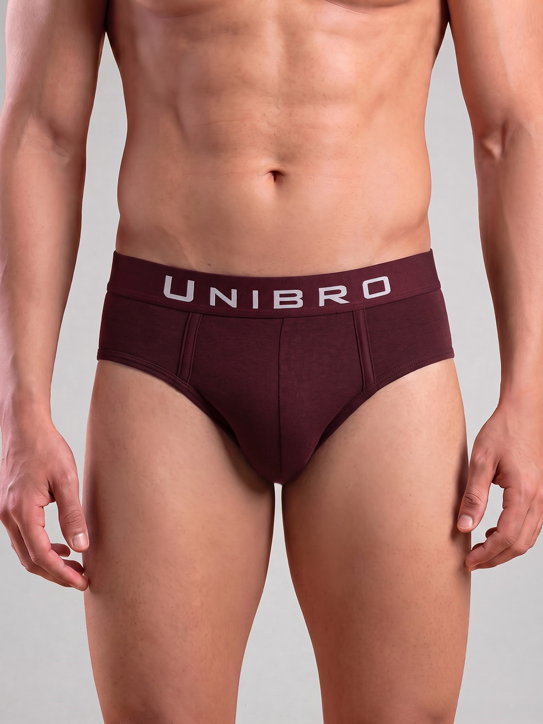 Tencel™ Micro Modal Elastane Stretch Brief Burgandy AB3