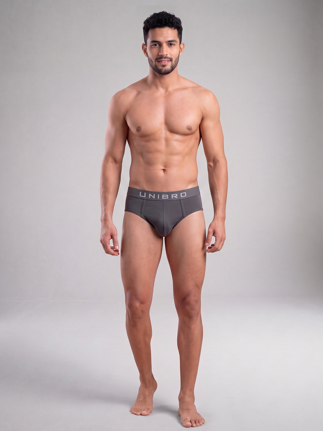 Tencel™ Micro Modal Elastane Stretch Brief Grey AB6