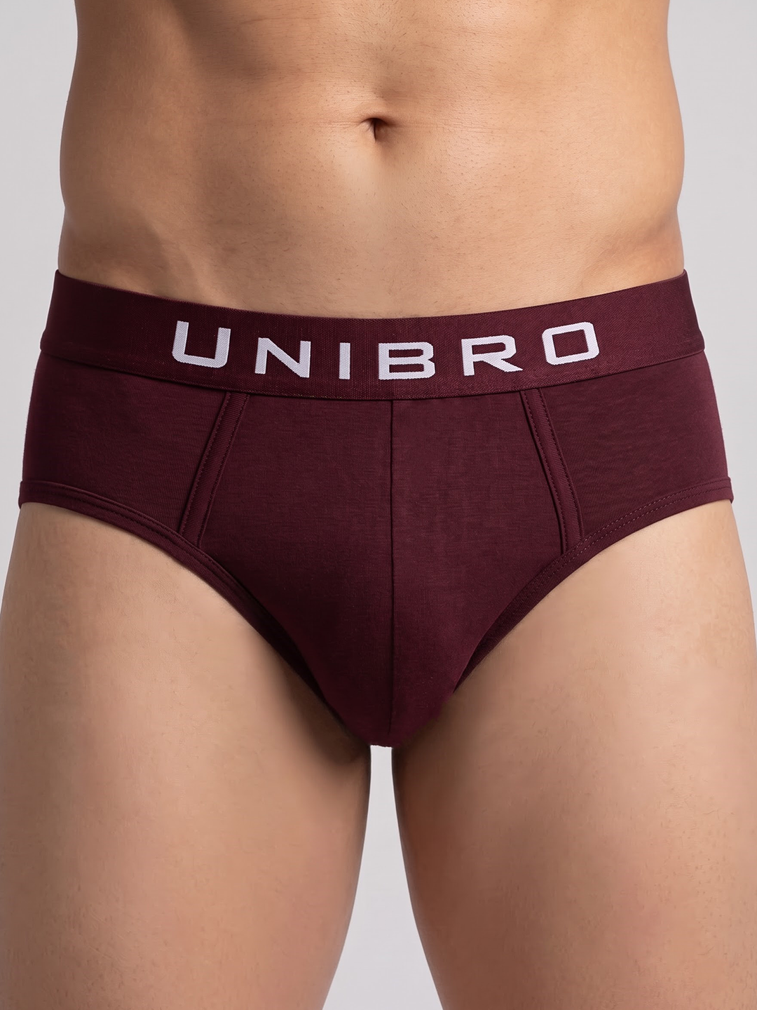 Tencel™ Micro Modal Elastane Stretch Brief Burgandy AB3