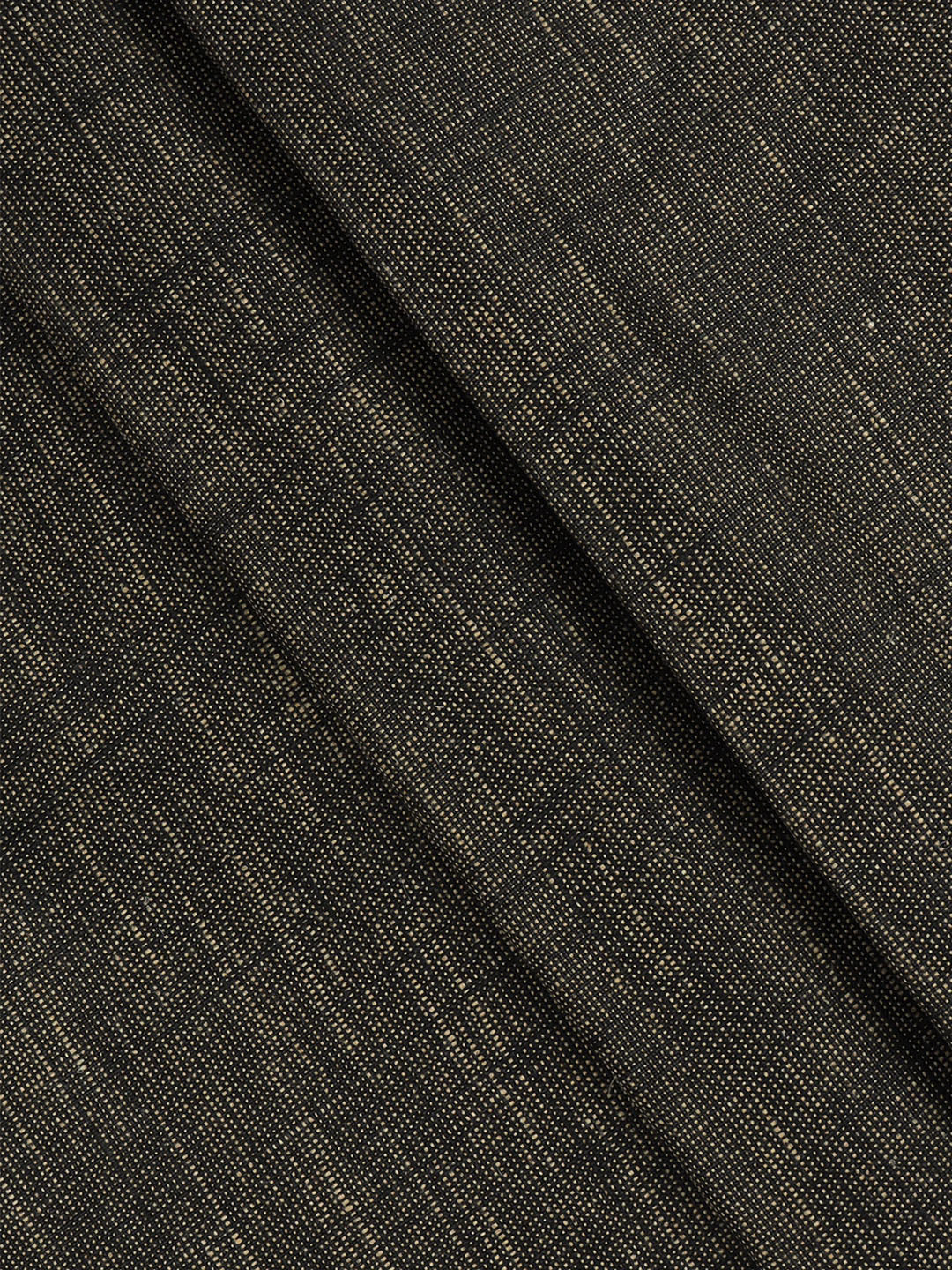 Cotton Gryish Brown Self Design Suiting Fabric Lanvin
