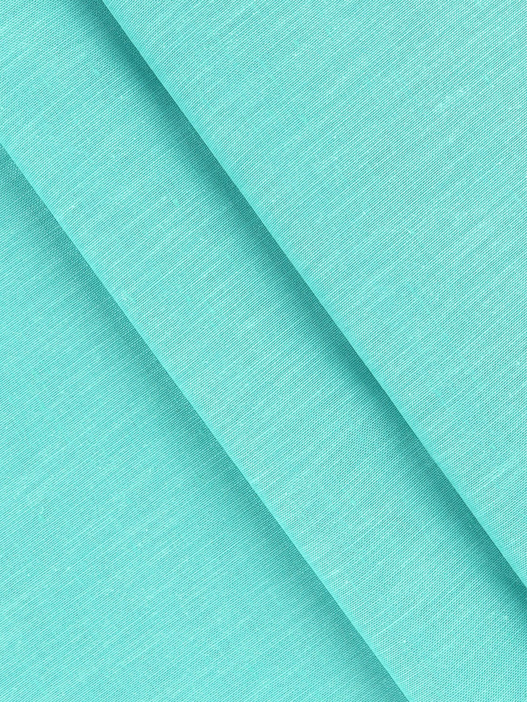 Cotton Rich Blue Self Design Shirt Fabric HI-Tech