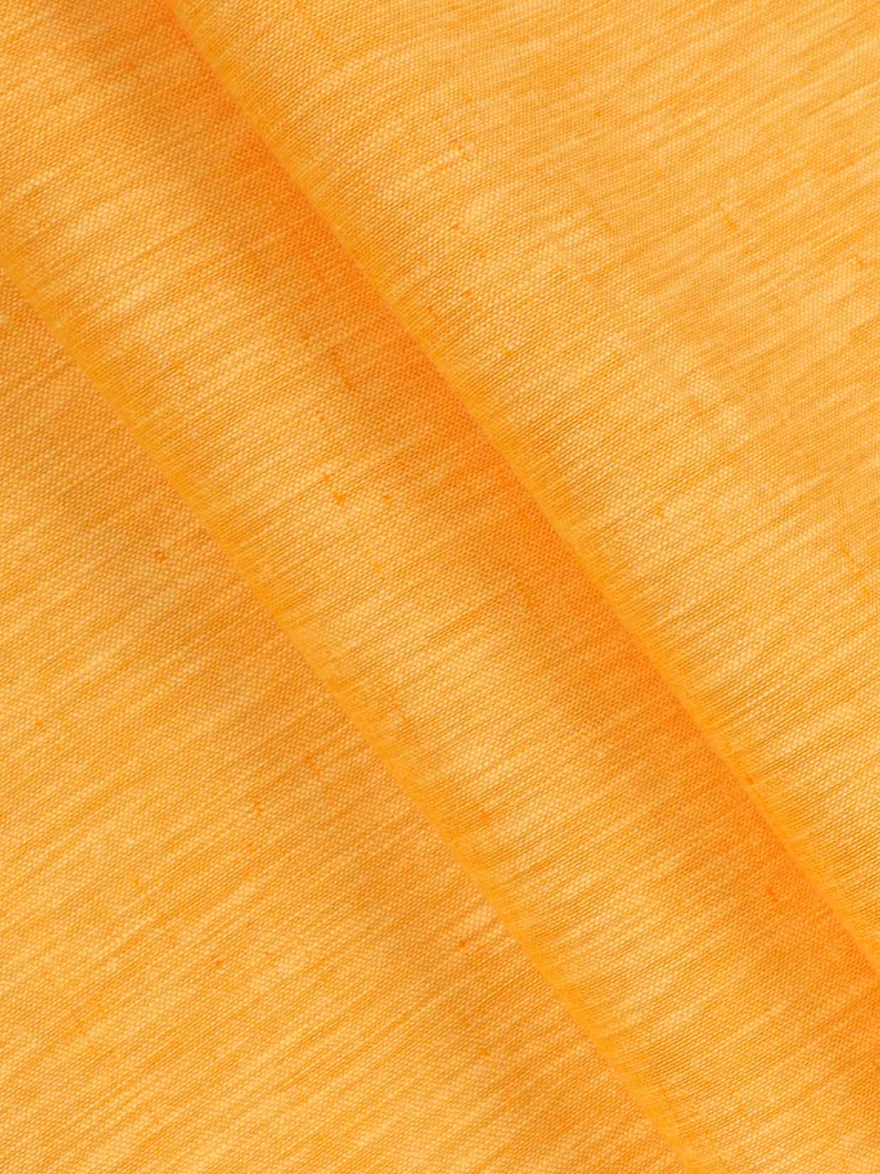 Cotton Blend Yellow Colour Plain Shirt Fabric Infinity-close view