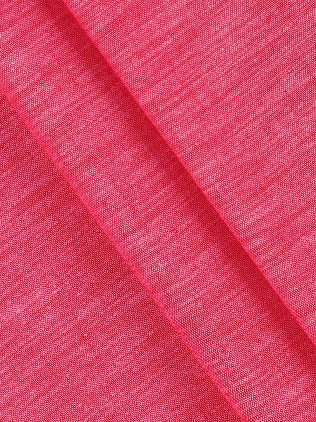 Cotton Rich Dark Pink Self Design Shirt Fabric HI-Tech