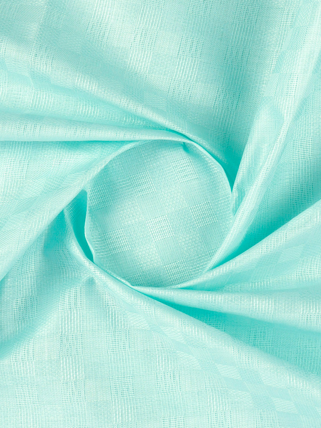 Cotton Rich Self Design Shirt Fabric Sky Blue HI-Tech
