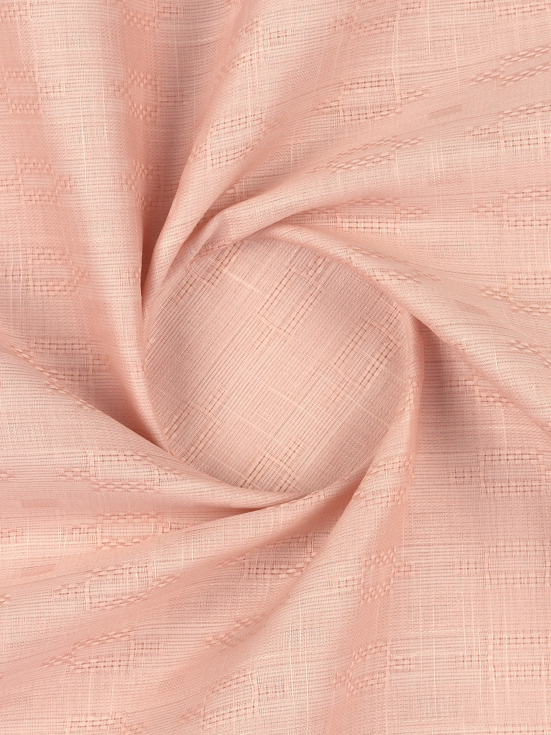 Men's 100% Cotton Self Design Shirt Fabric Peach HI-Tech