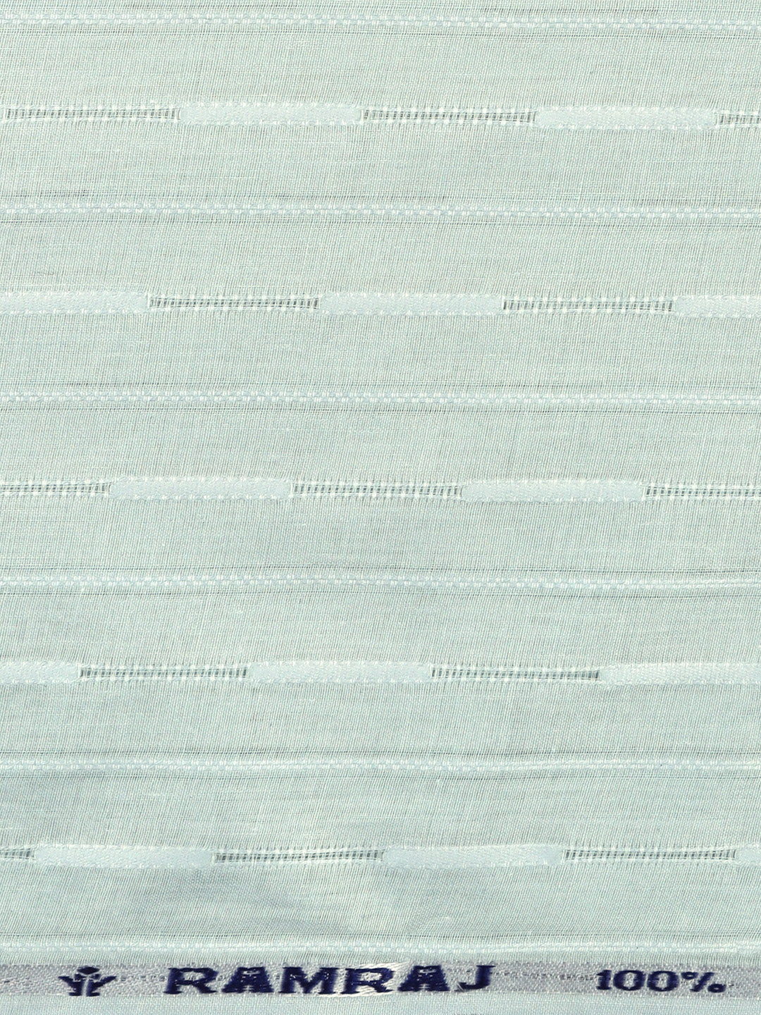 100% Cotton Self Design Shirt Fabric Green HI-Tech