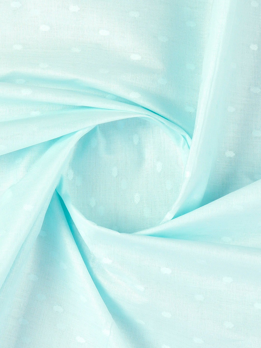 Men's Cotton Rich Self Design Shirt Fabric Blue HI-Tech