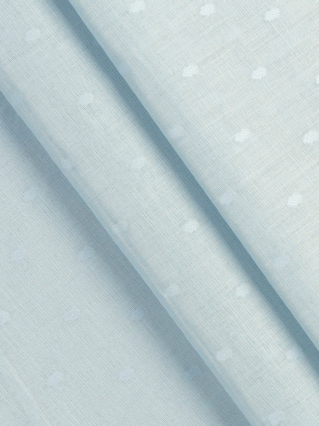 Cotton Rich Self Design Shirt Fabric Blue HI-Tech