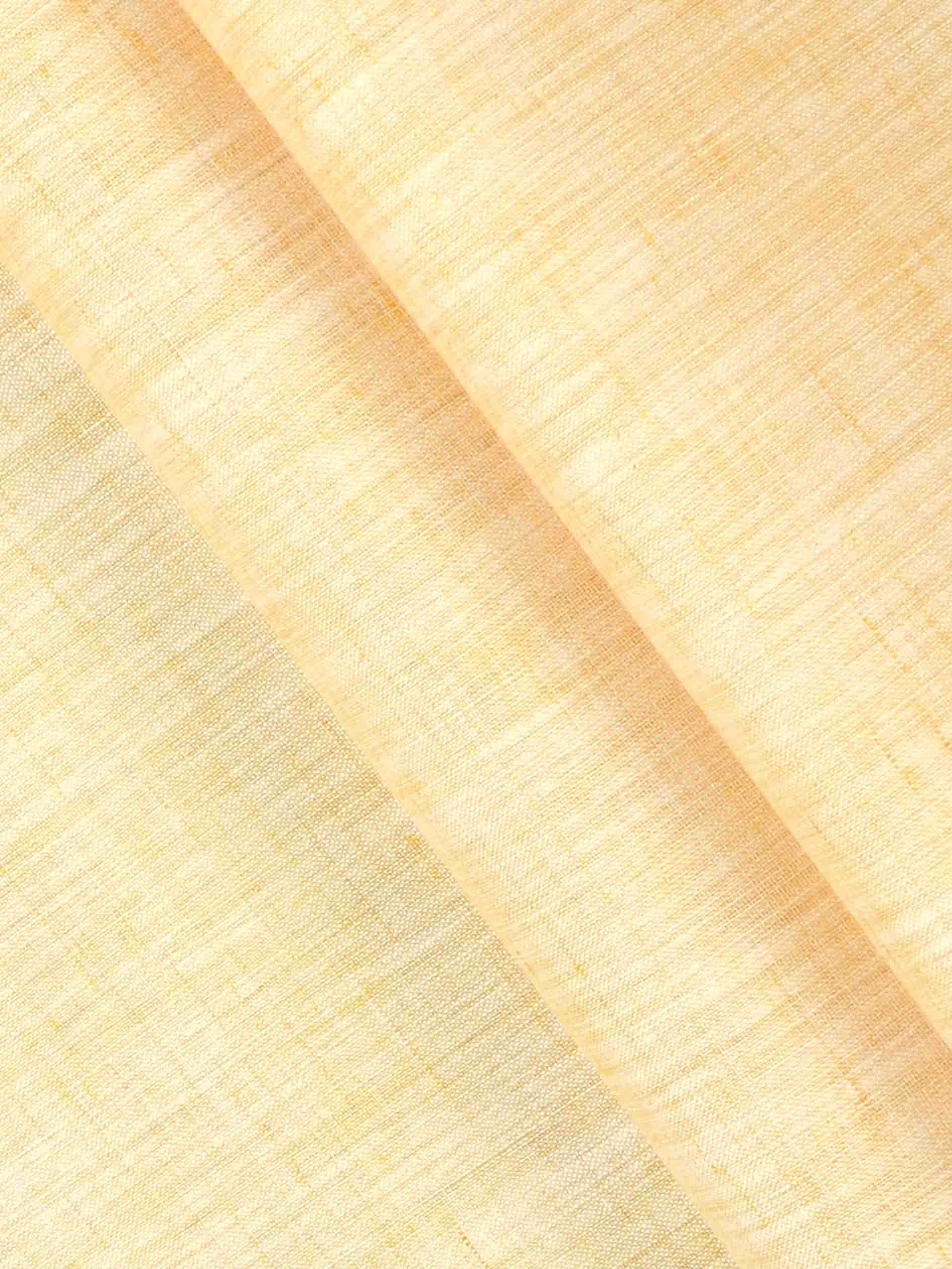Cotton Rich Plain Yellow Colour Shirt Self Design Fabric High Style