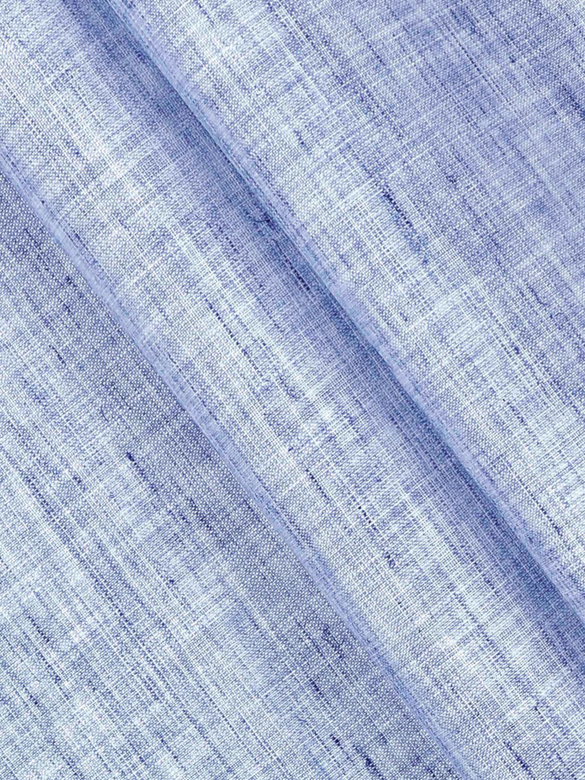 Cotton Rich Blue Plain Shirt Fabric High Style