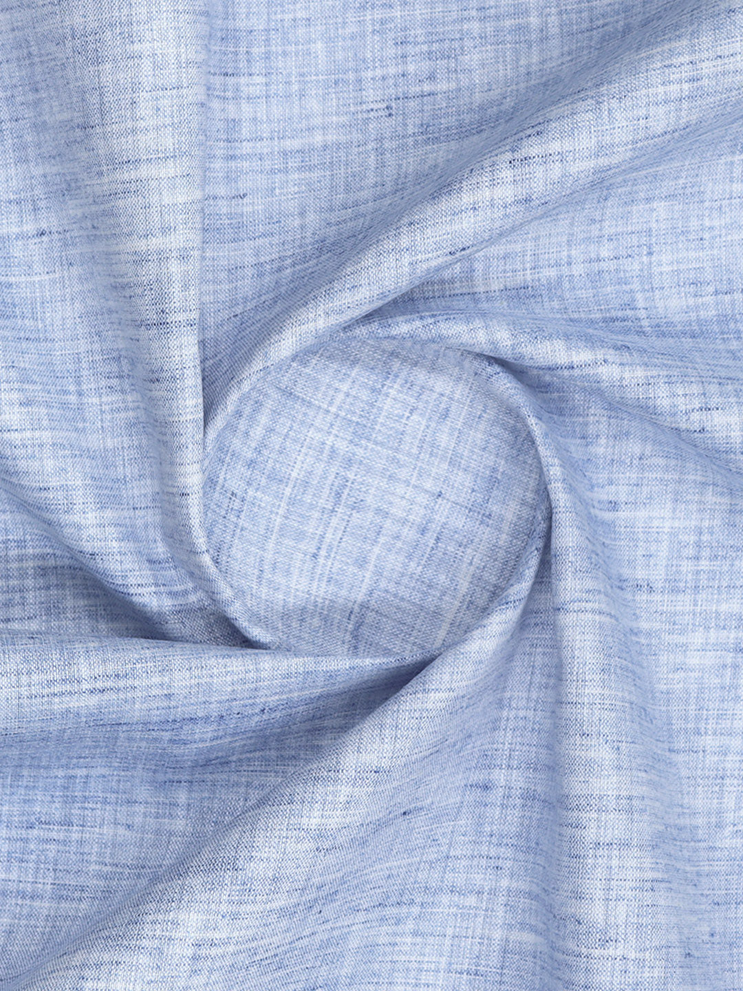 Cotton Rich Blue Plain Shirt Fabric High Style
