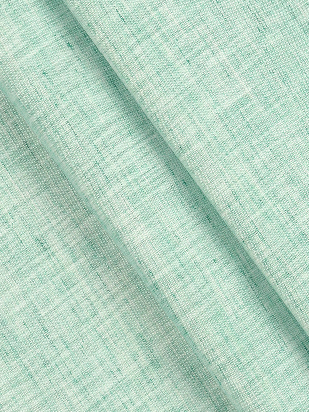Cotton Rich Mint Green Plain Shirt Fabric High Style
