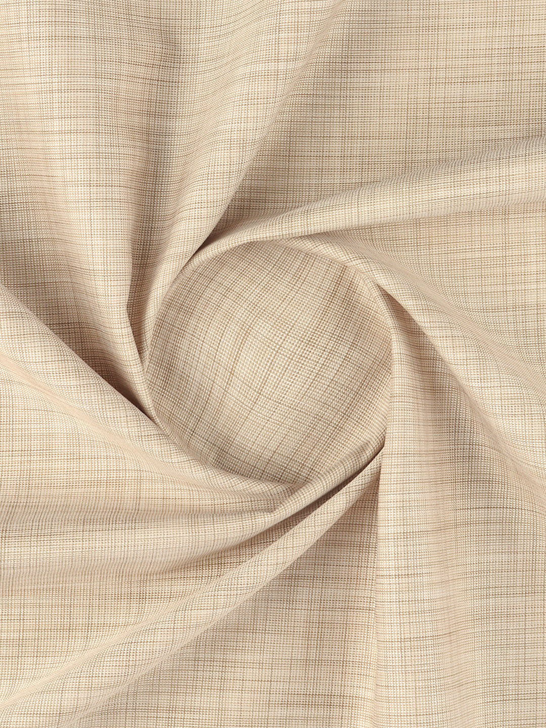 Men Cotton Rich Brown Plain Shirt Fabric Infinity