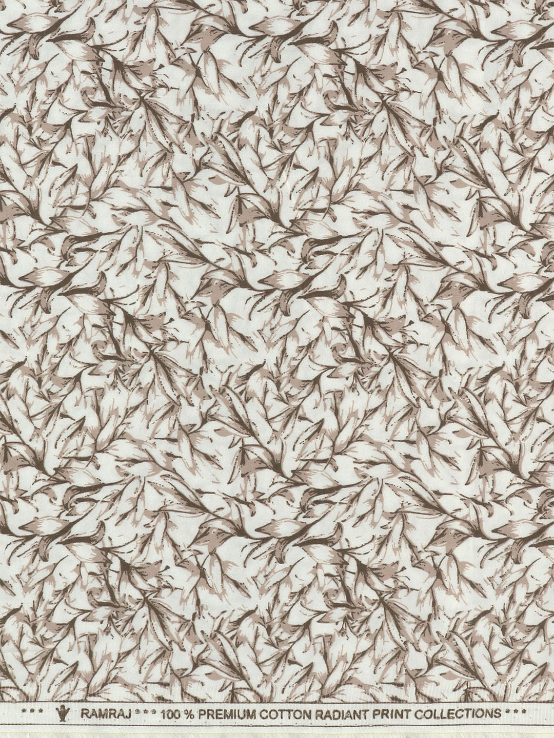 Men 100% Cotton Printed Shirt Fabric Olive Oslo Print