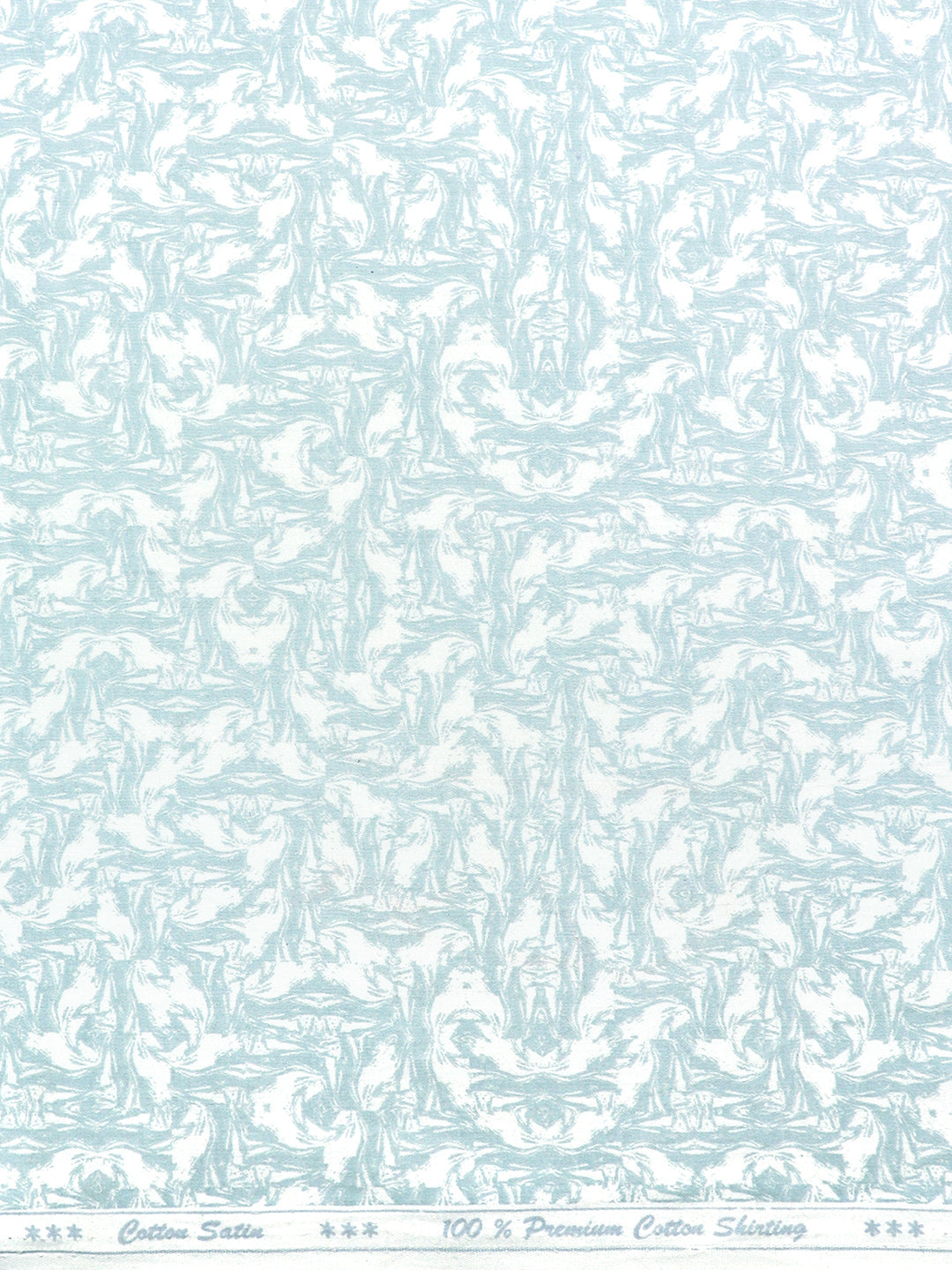 Men Cotton Rich Printed Shirt Fabric Light Blue Oslo Print