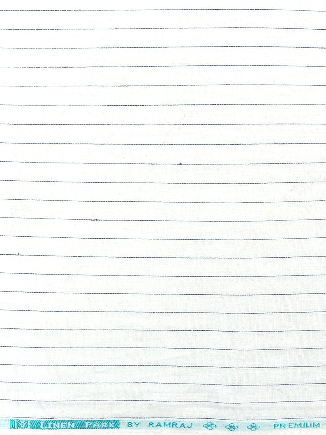 Men Linen Rich White Stripes Shirt Fabric Prime