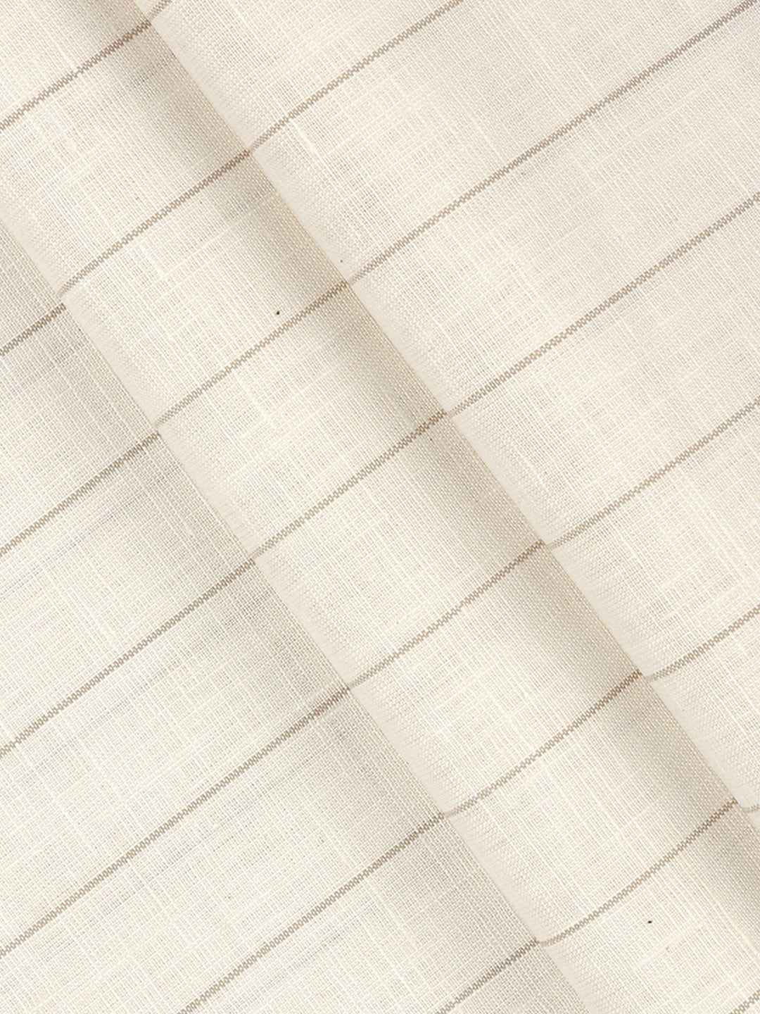 Men Linen Rich Light Yellow Stripes Shirt Fabric Prime