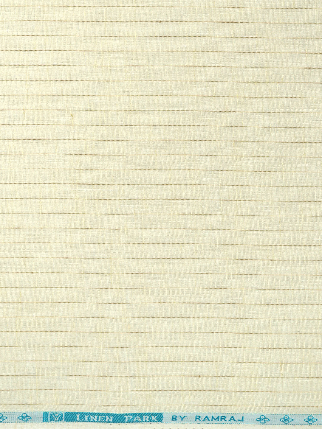 Men Linen Rich Yellow Stripes Shirt Fabric Prime